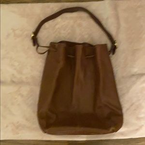 Authentic Brown Coach Leather Handbag